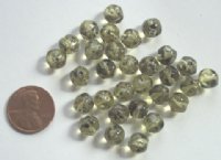 30 8mm Bumpy Speckled Olive Nuggets